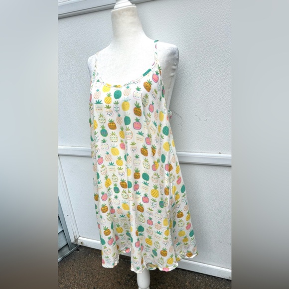 Natural Life Dress Women M Pineapple Print Lightweight Flowy Vacation Cover Up - Picture 7 of 10